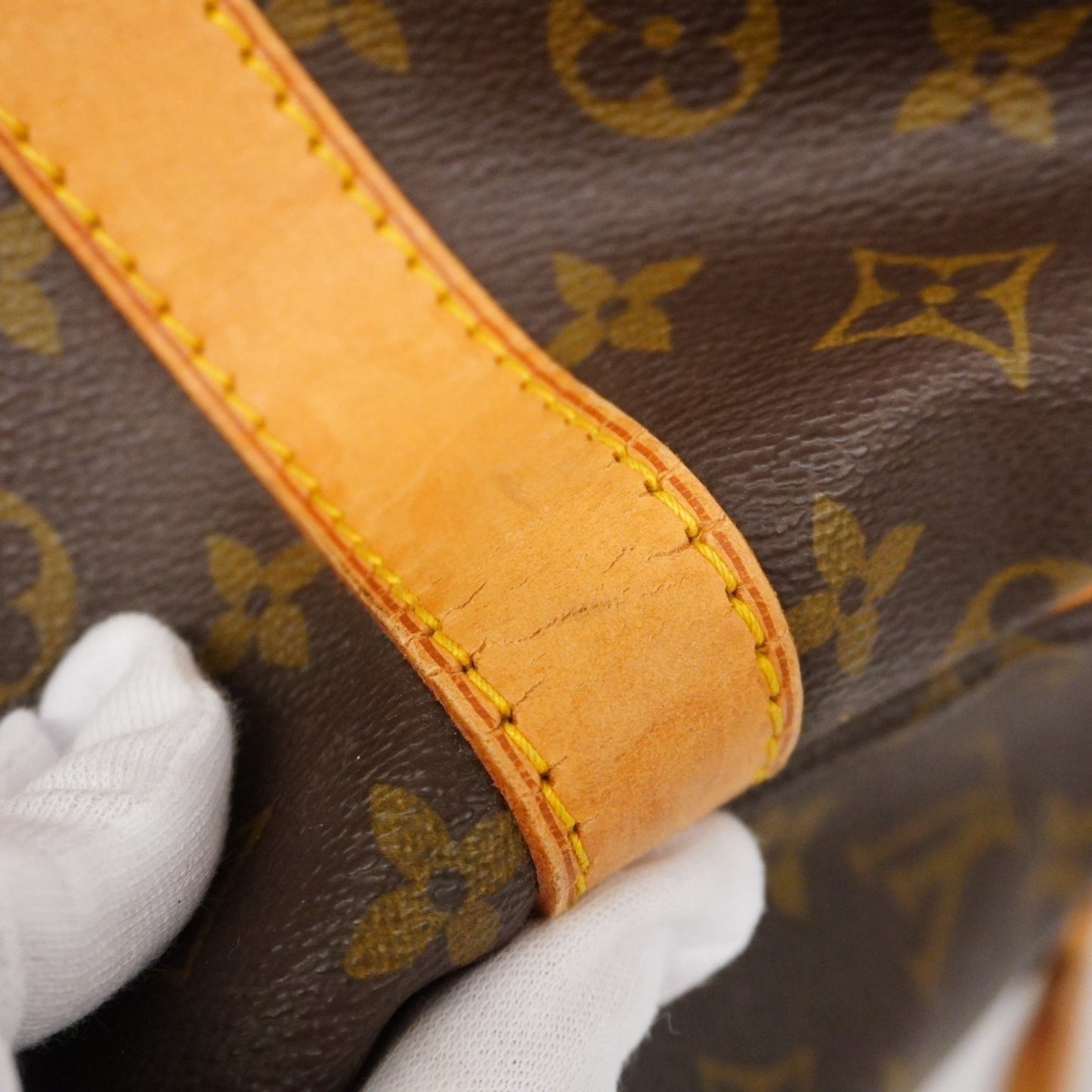 Louis Vuitton Keepall Bandouliere 55, Brown, Canvas, travel