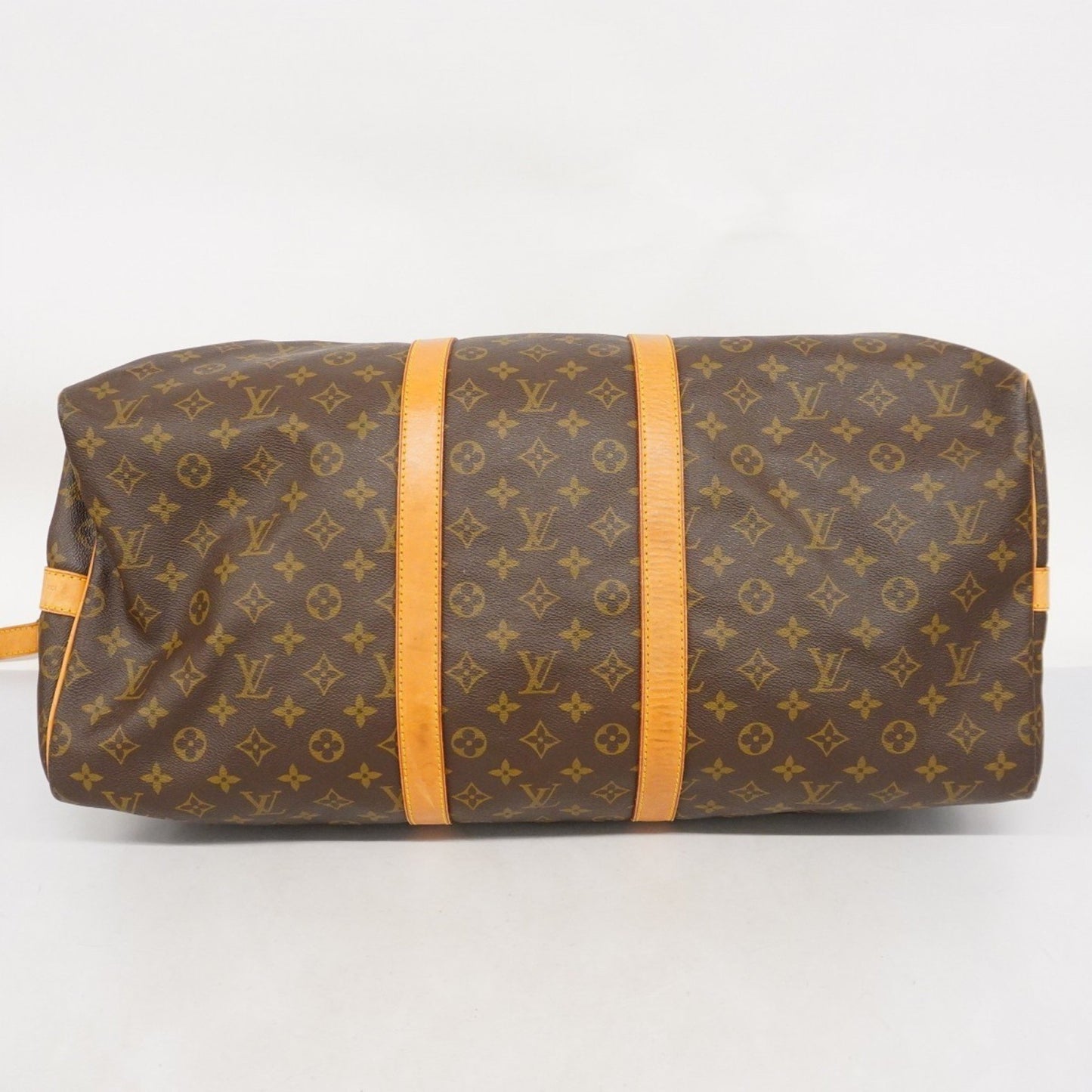 Louis Vuitton Keepall Bandouliere 55, Brown, Canvas, travel