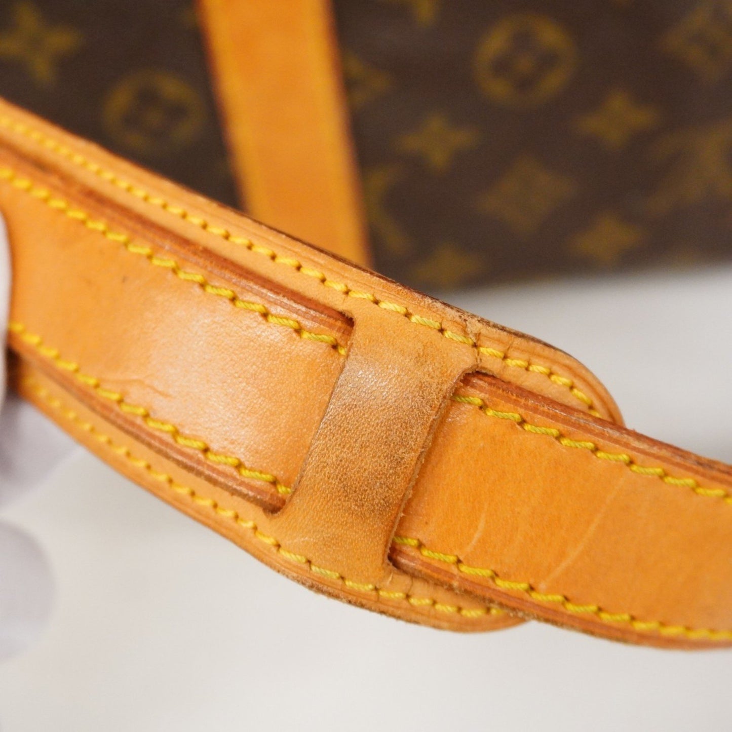 Louis Vuitton Keepall Bandouliere 55, Brown, Canvas, travel