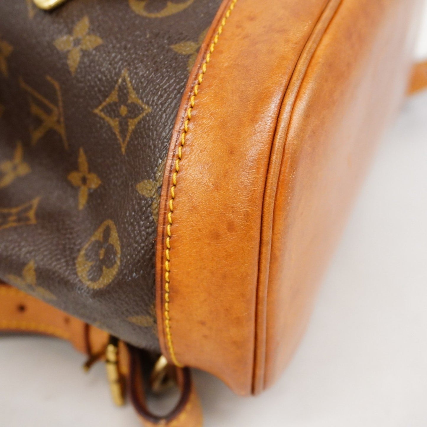 Louis Vuitton Montsouris MM, Brown, "CANVAS, LEATHER", backpack