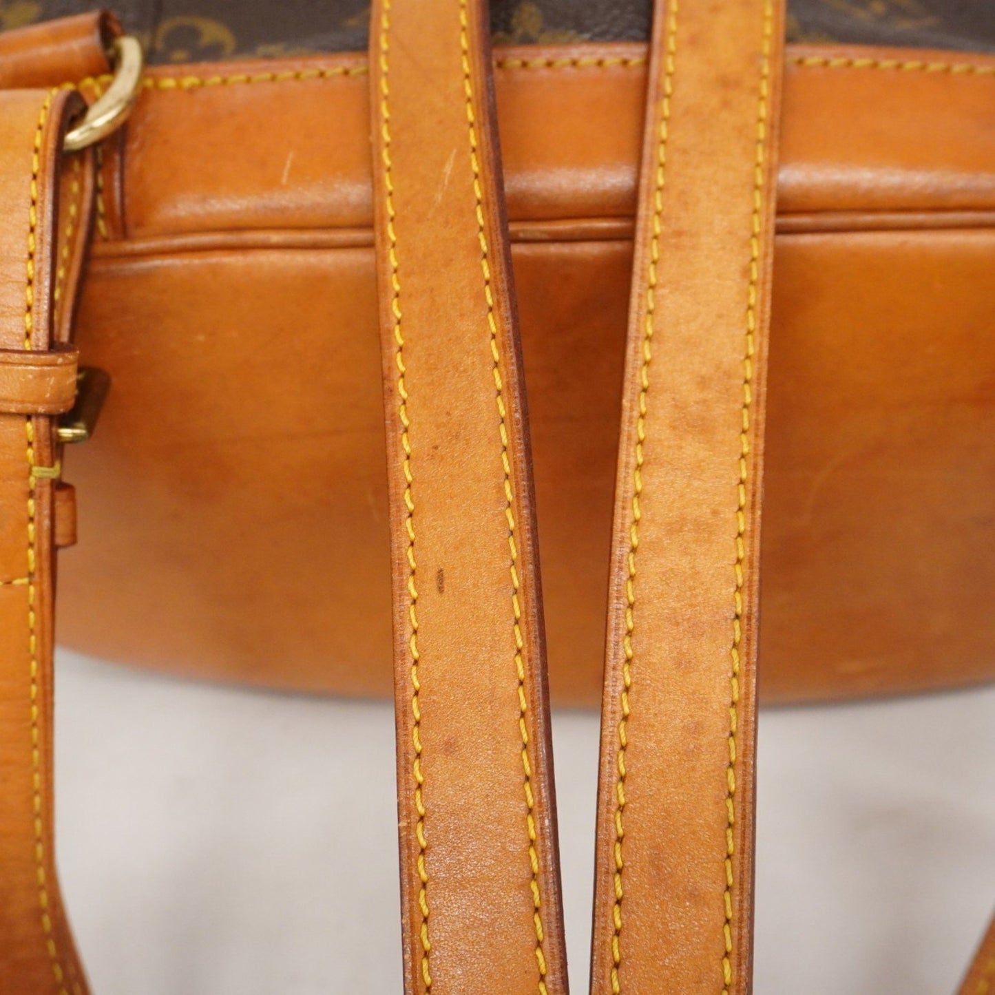 Louis Vuitton Montsouris MM, Brown, "CANVAS, LEATHER", backpack