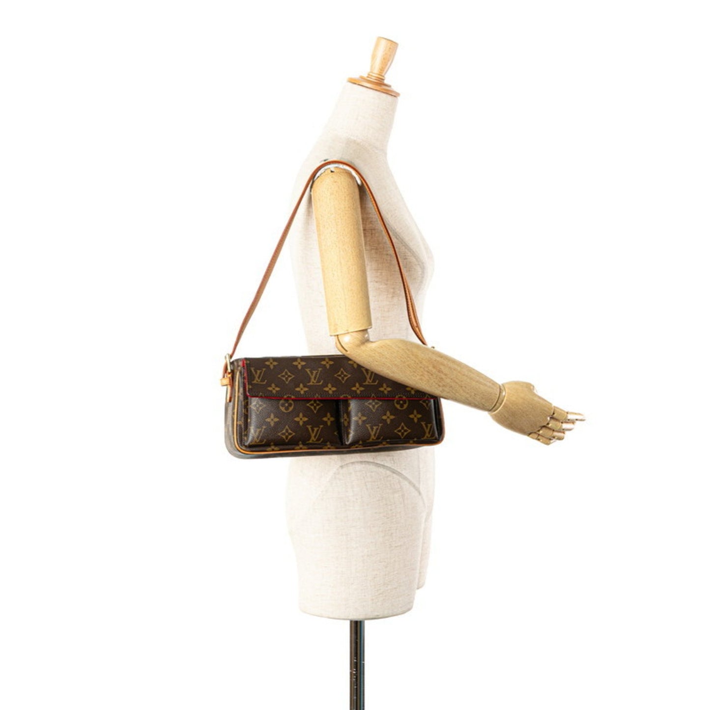 Louis Vuitton Viva Cité, Brown, Canvas, shoulder