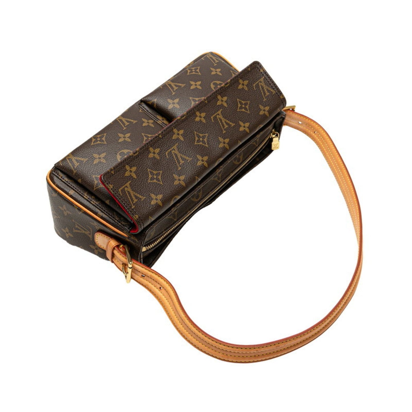 Louis Vuitton Viva Cité, Brown, Canvas, shoulder