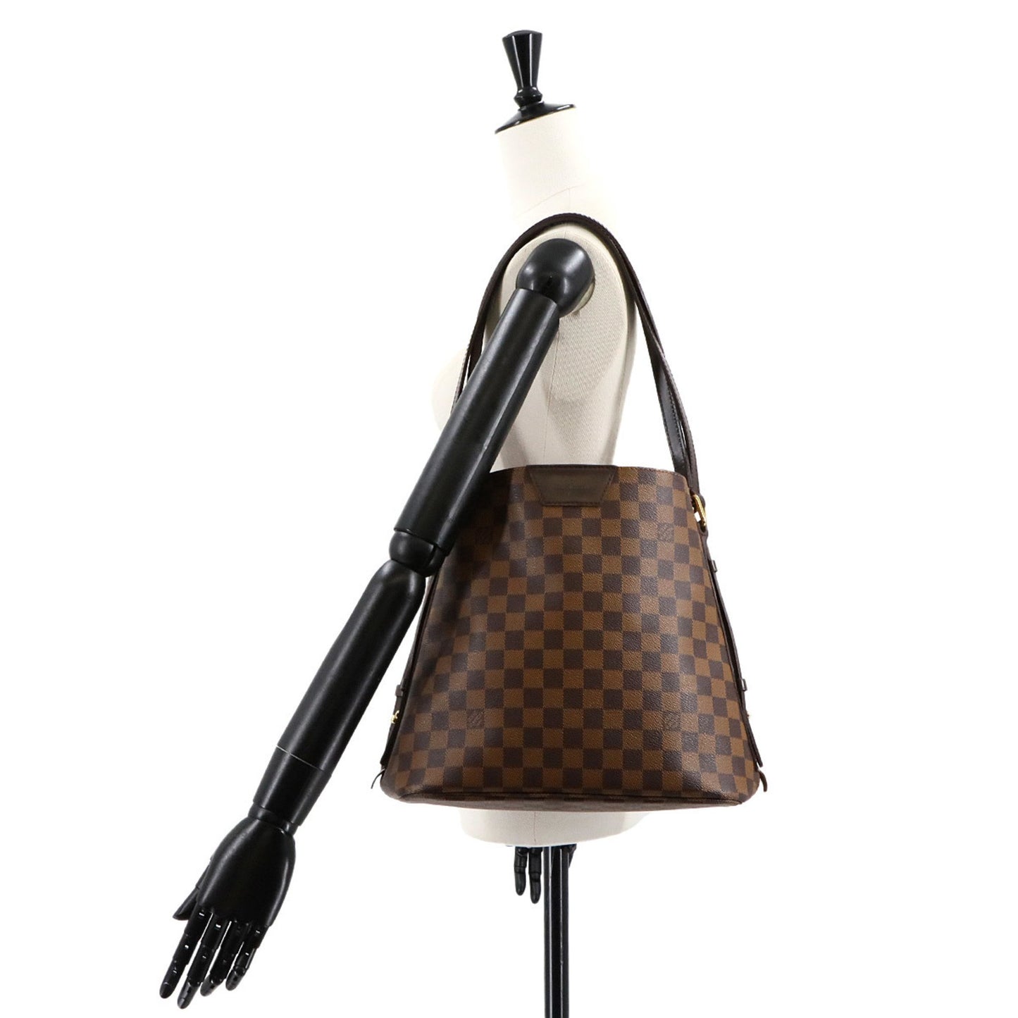 Louis Vuitton Rivington, Brown, Canvas, tote