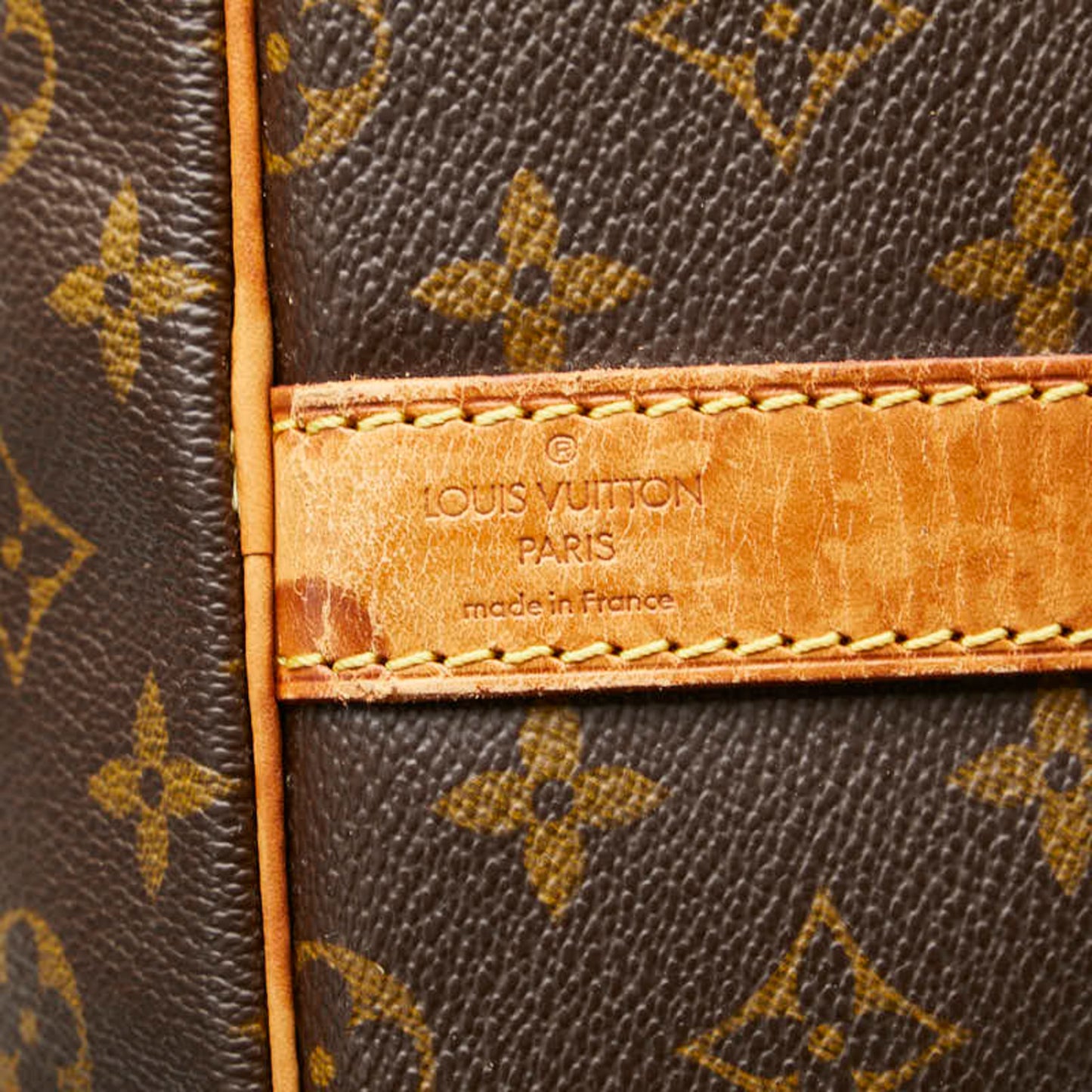 Louis Vuitton Keepall Bandoulière 60, Brown, Canvas, travel