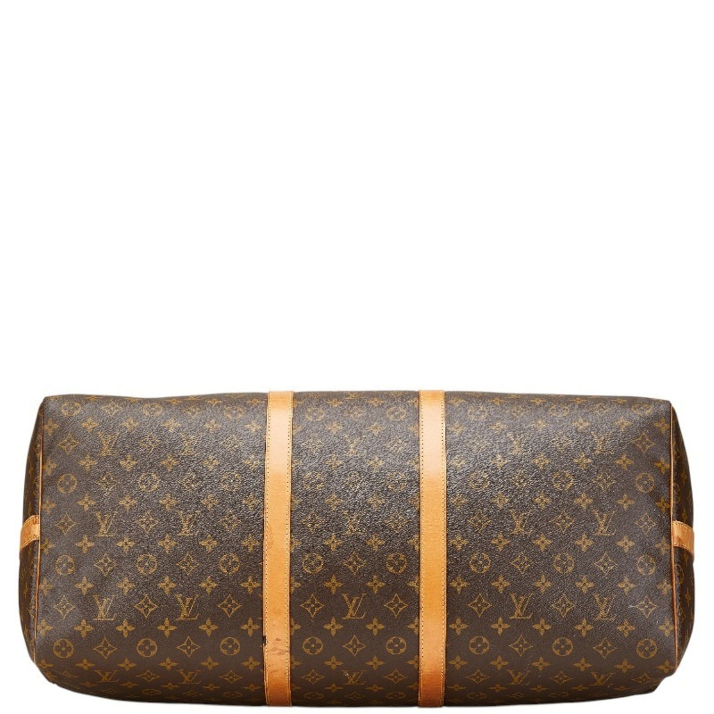 Louis Vuitton Keepall Bandoulière 60, Brown, Canvas, travel