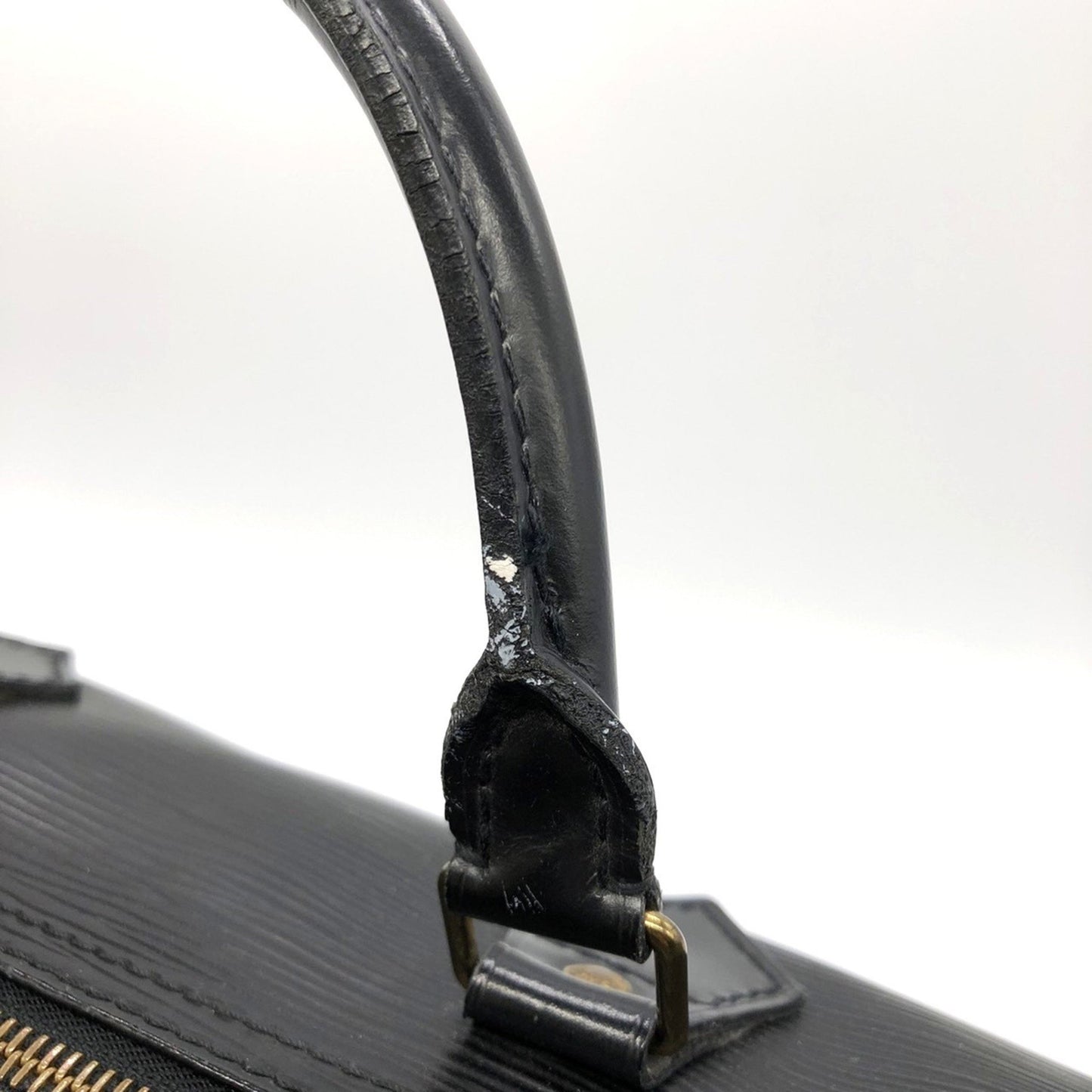 Louis Vuitton Speedy 40, Black, Leather, handbag