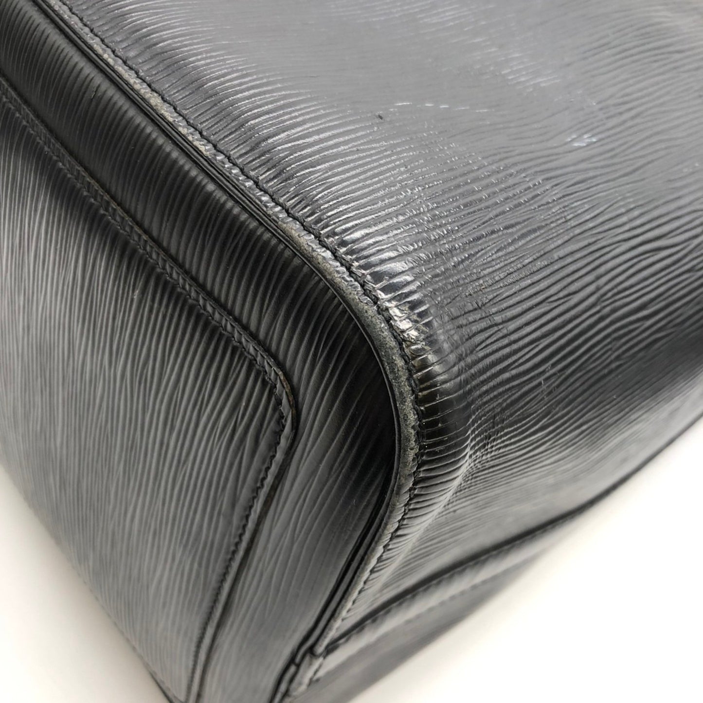 Louis Vuitton Speedy 40, Black, Leather, handbag