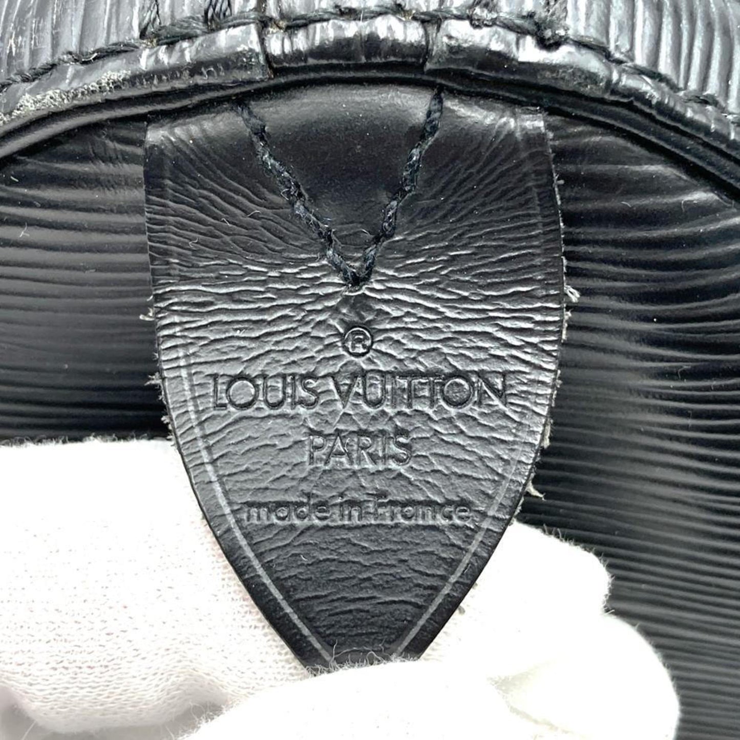 Louis Vuitton Speedy 40, Black, Leather, handbag