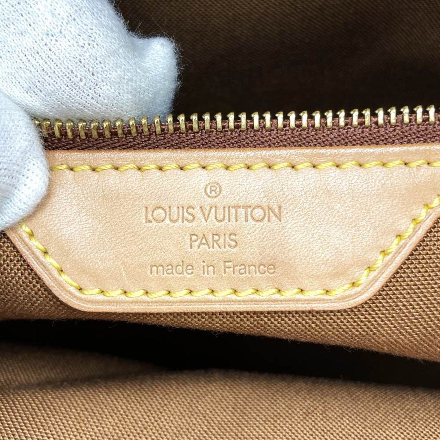 Louis Vuitton Mezzo, Brown, Canvas, tote