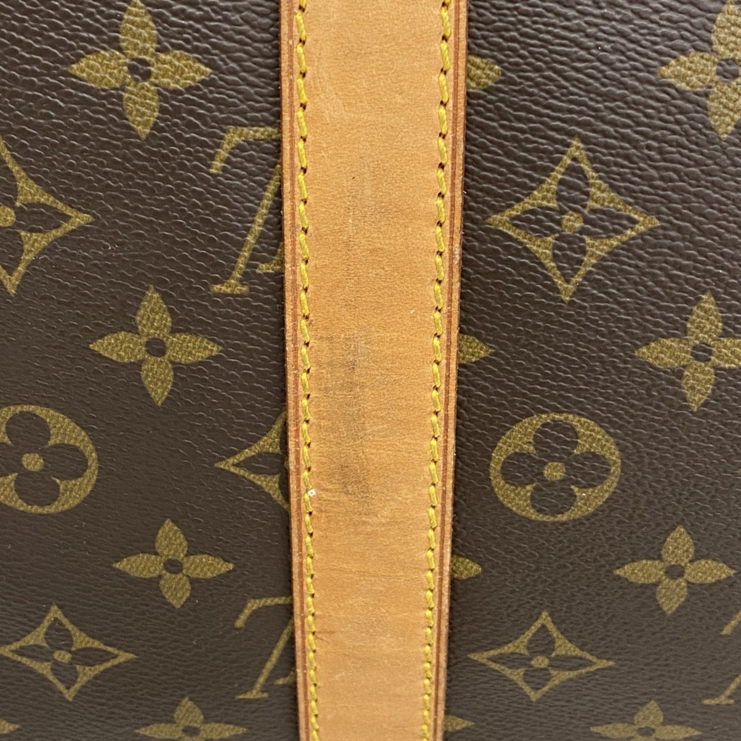 Louis Vuitton Keepall Bandoulière 55, Brown, Canvas, travel