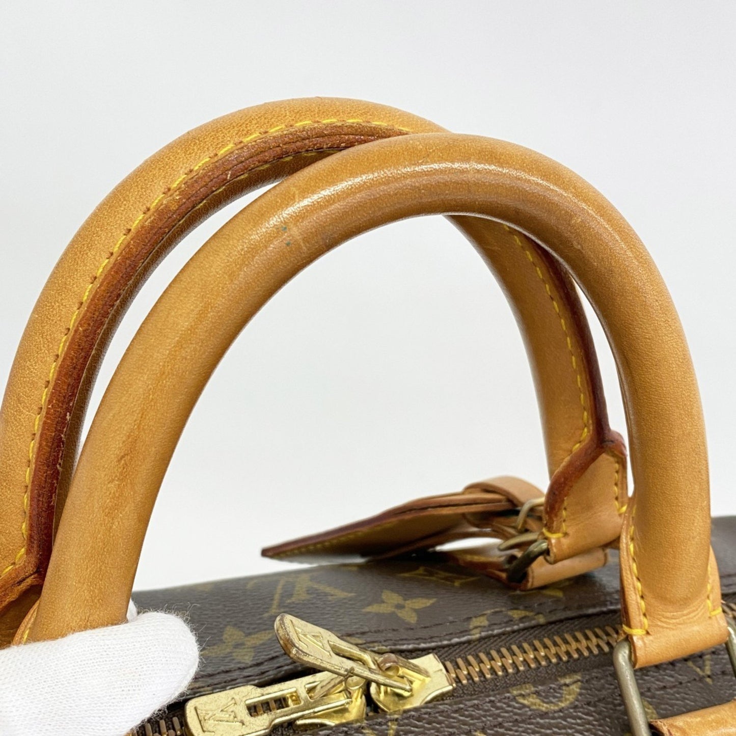 Louis Vuitton Keepall Bandoulière 55, Brown, Canvas, travel