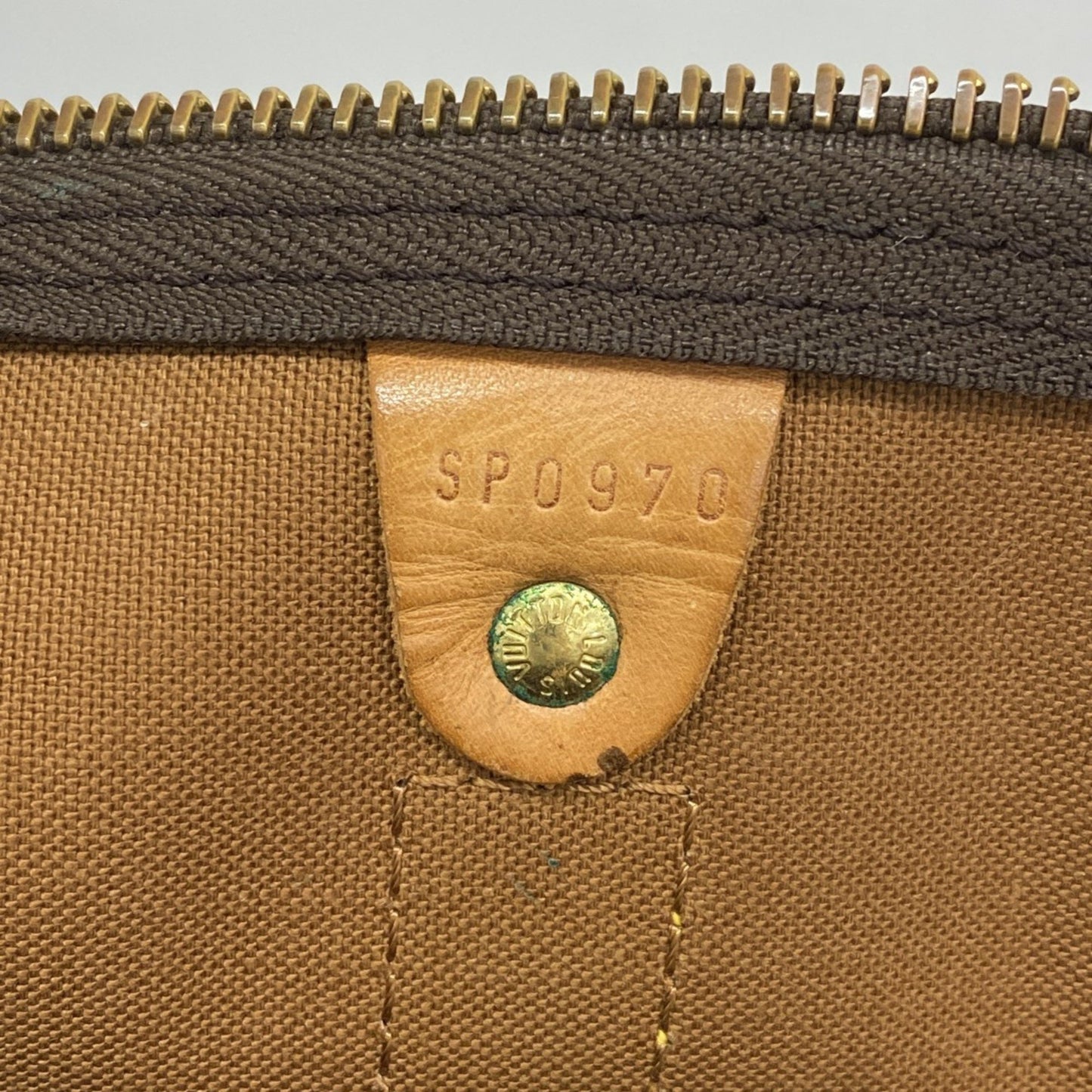 Louis Vuitton Keepall Bandoulière 55, Brown, Canvas, travel