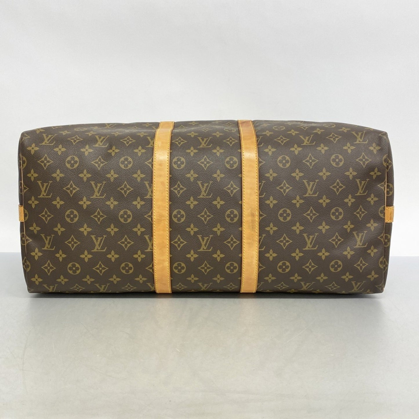 Louis Vuitton Keepall Bandoulière 55, Brown, Canvas, travel