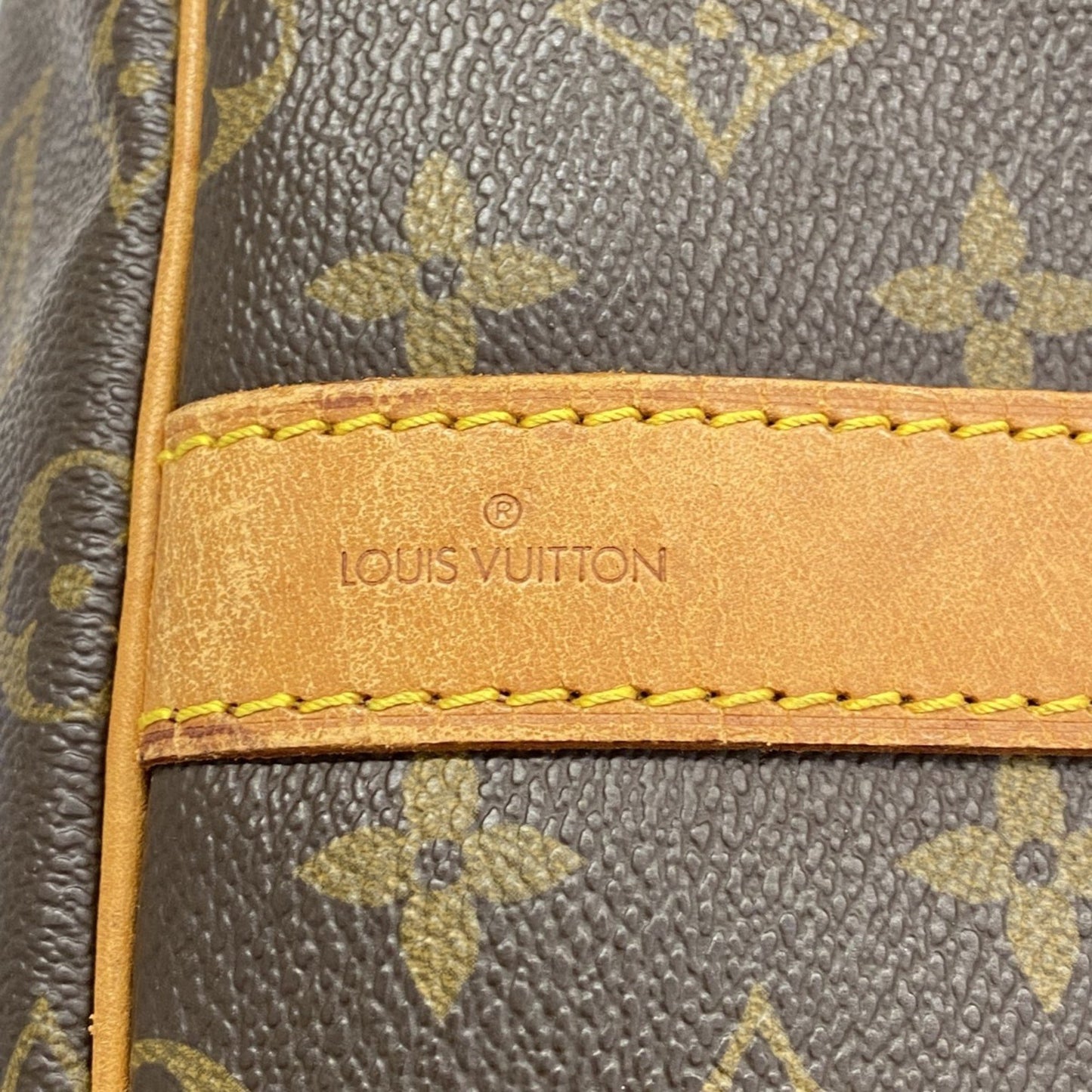 Louis Vuitton Keepall Bandoulière 55, Brown, Canvas, travel