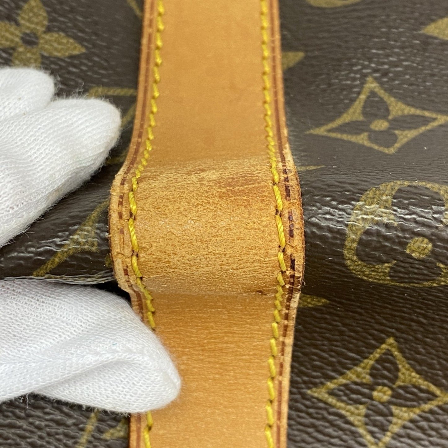 Louis Vuitton Keepall Bandoulière 55, Brown, Canvas, travel