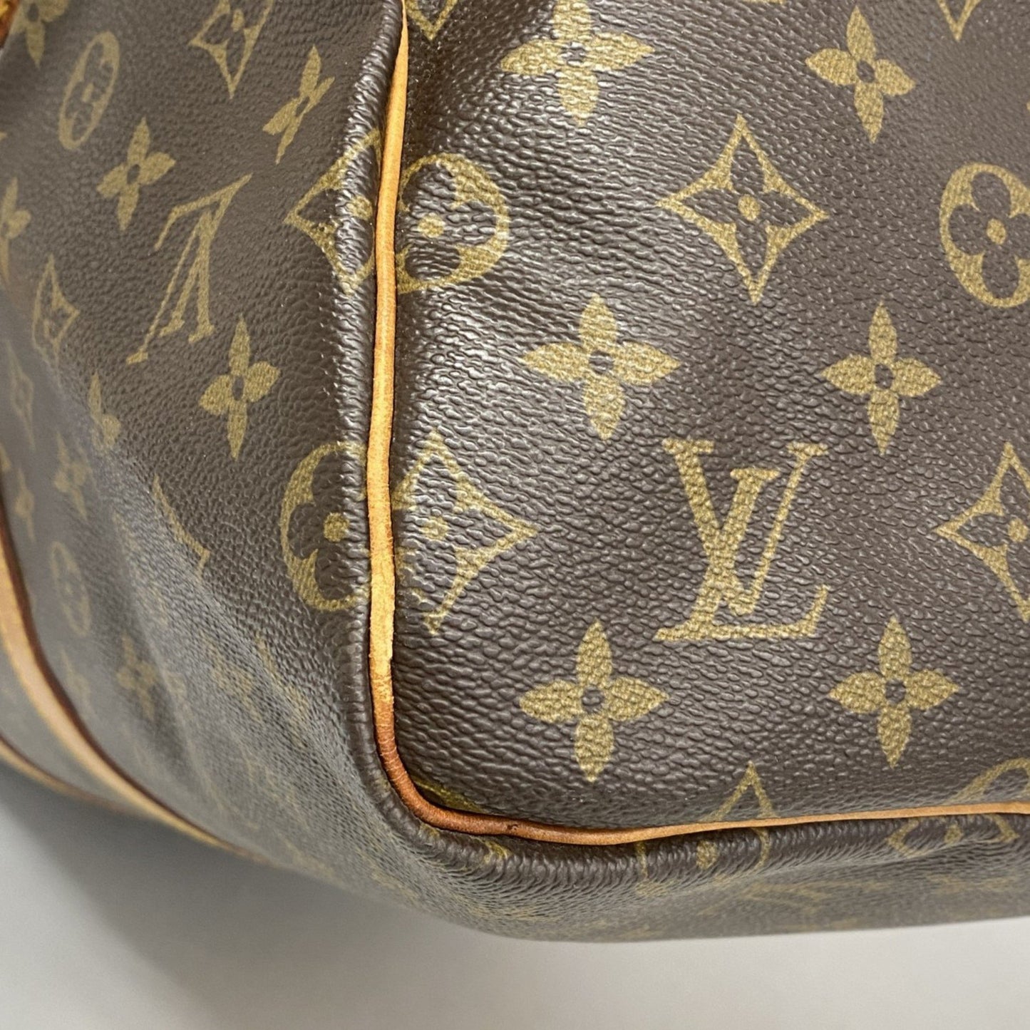 Louis Vuitton Keepall Bandoulière 55, Brown, Canvas, travel