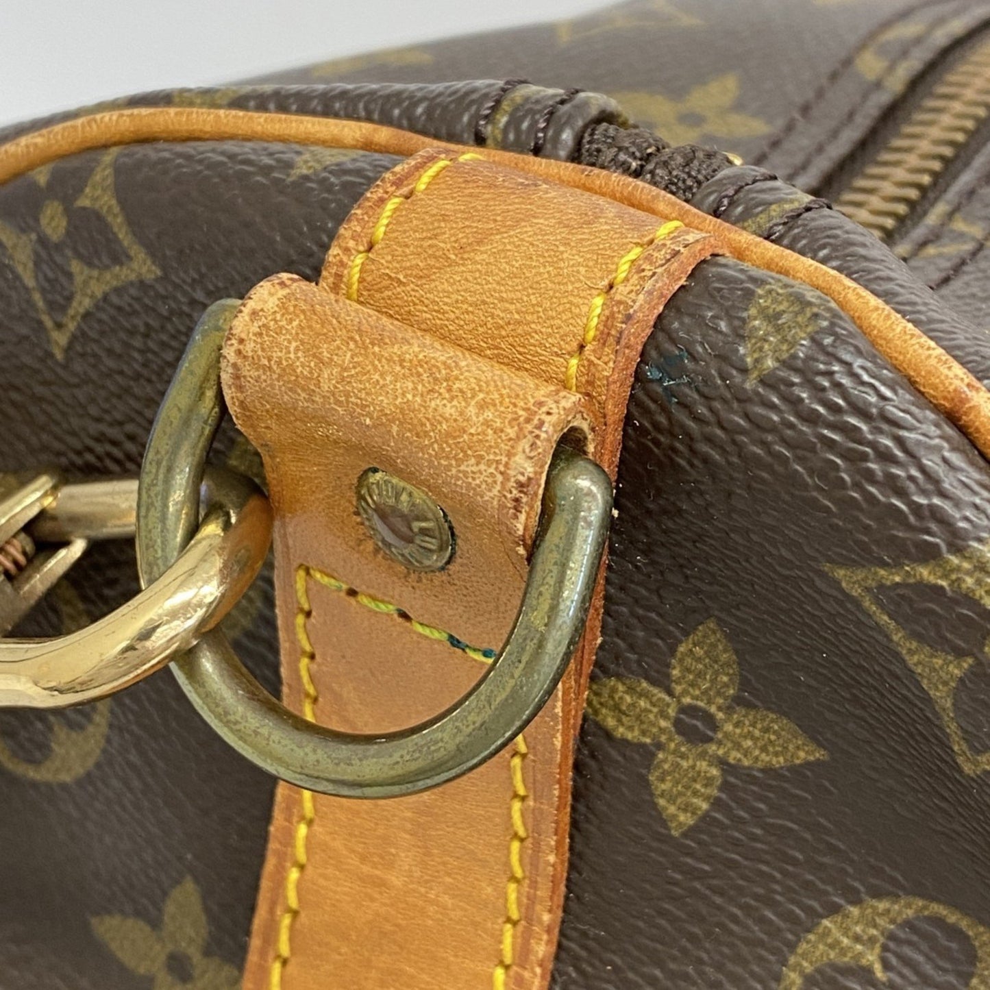 Louis Vuitton Keepall Bandoulière 55, Brown, Canvas, travel