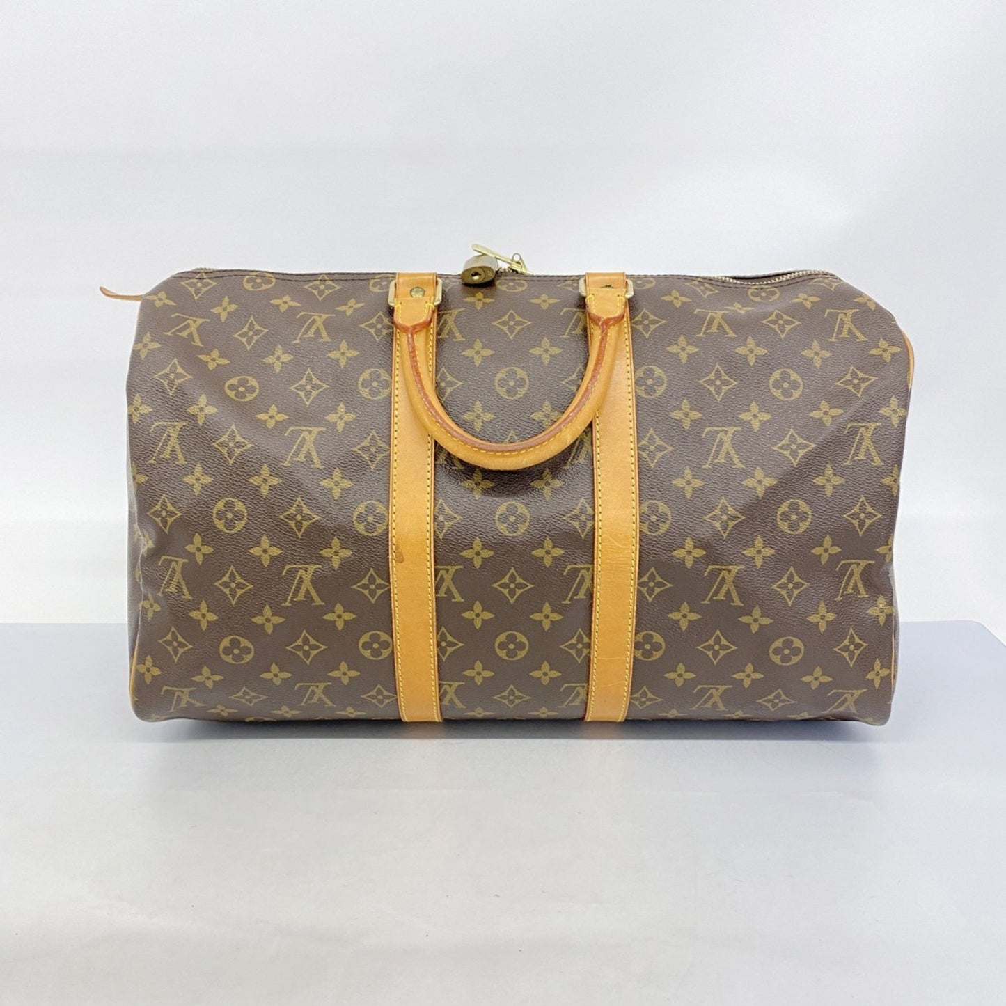 Louis Vuitton Keepall 45, Brown, Canvas, travel