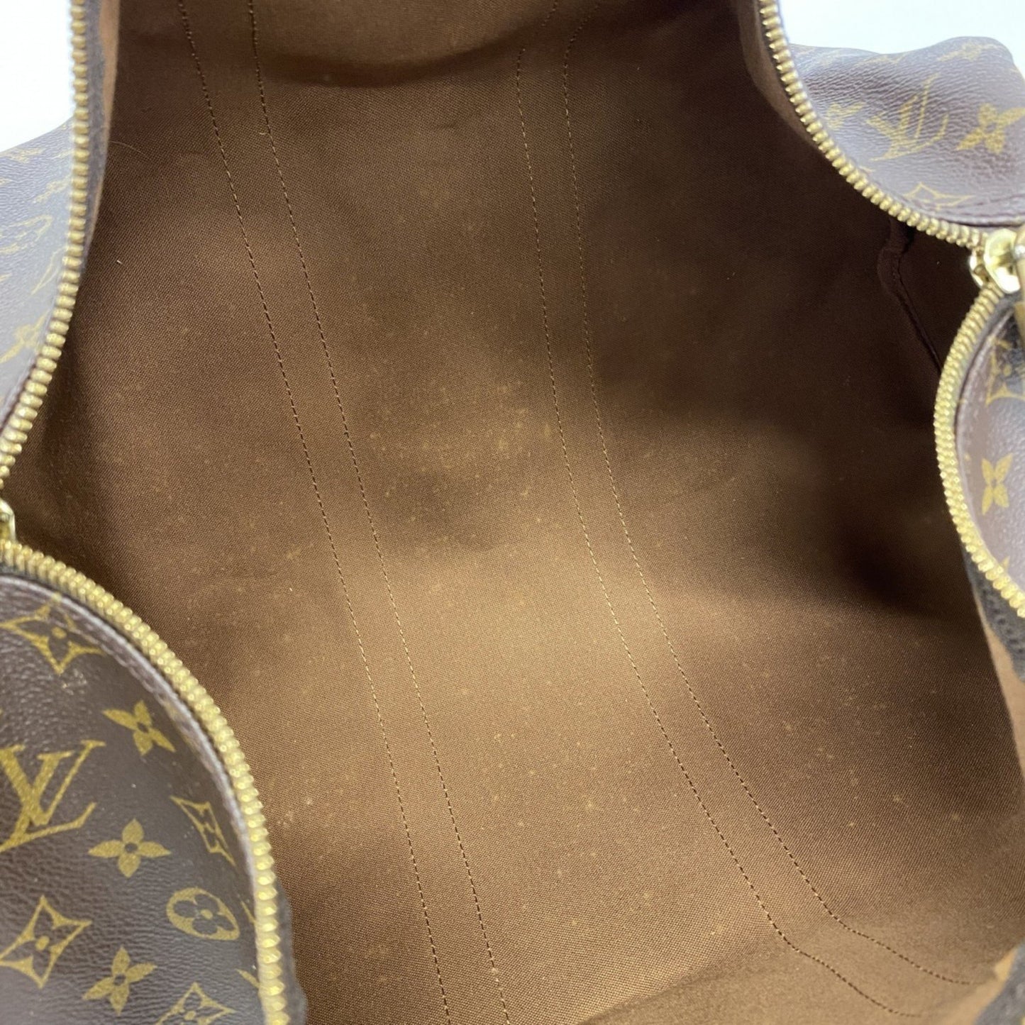 Louis Vuitton Keepall 45, Brown, Canvas, travel