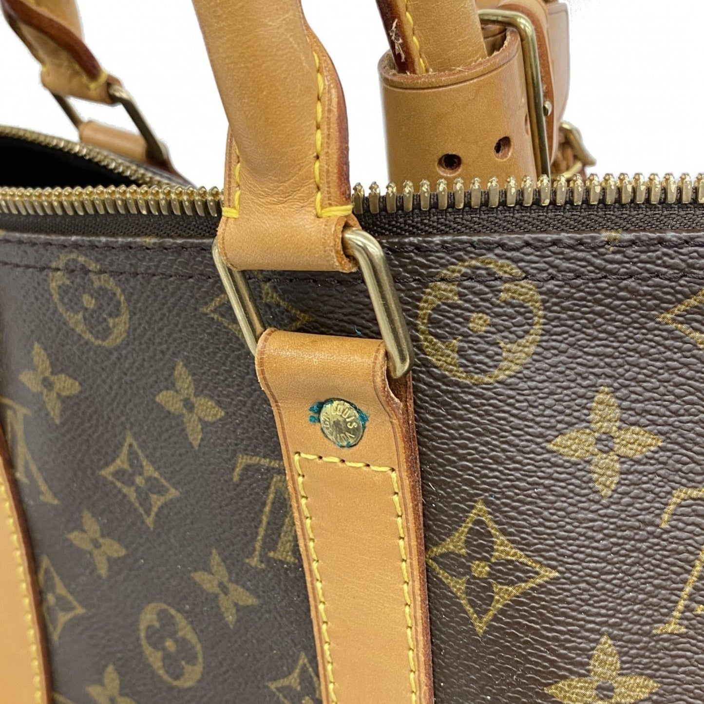 Louis Vuitton Keepall 45, Brown, Canvas, travel