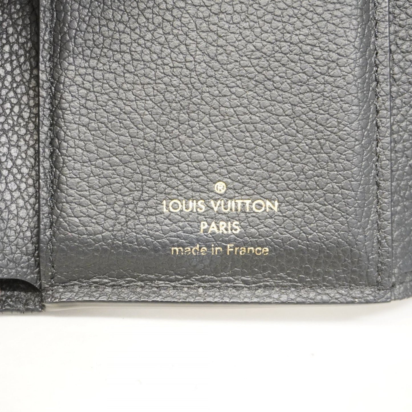 Louis Vuitton Victorine, Black, Leather, wallet
