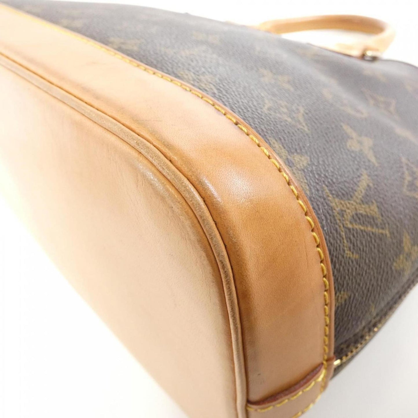 Louis Vuitton Alma, Brown, Canvas, handbag