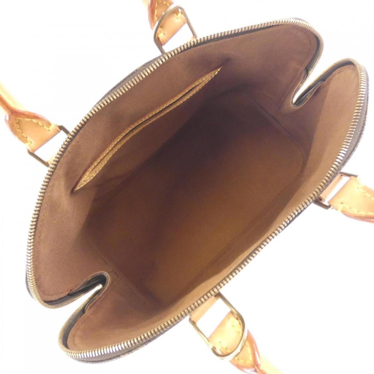 Louis Vuitton Alma, Brown, Canvas, handbag