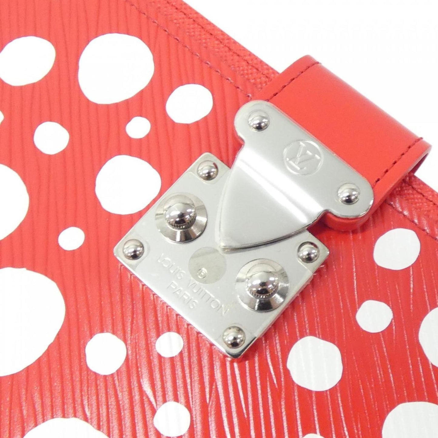 Louis Vuitton LV x YK, Red, Leather, wallet