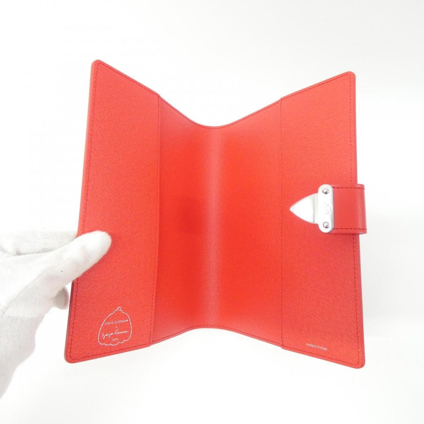 Louis Vuitton LV x YK, Red, Leather, wallet