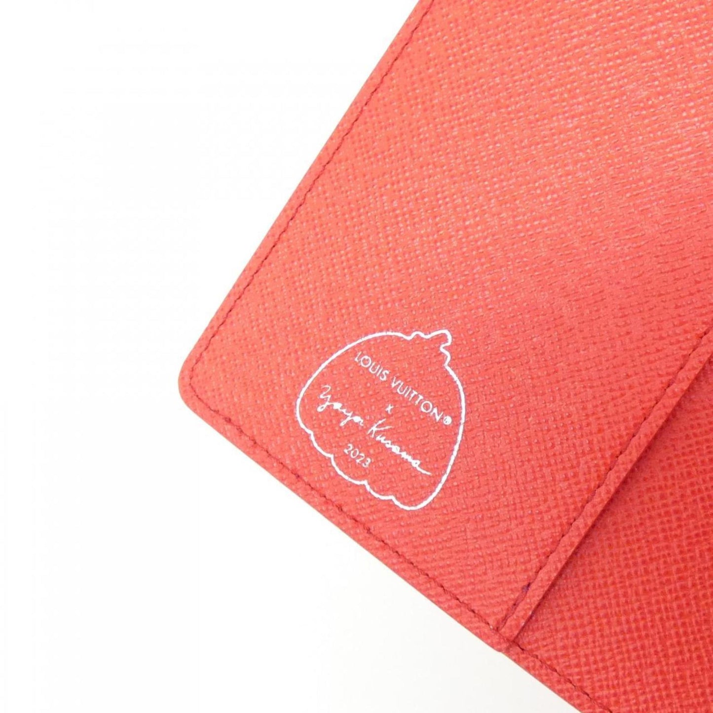 Louis Vuitton LV x YK, Red, Leather, wallet
