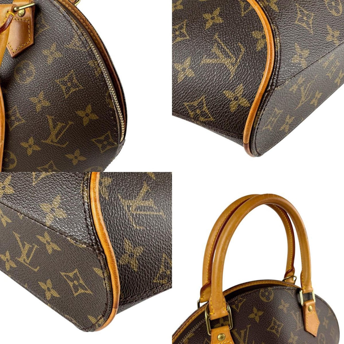 Louis Vuitton Ellipse, Brown, Canvas, handbag