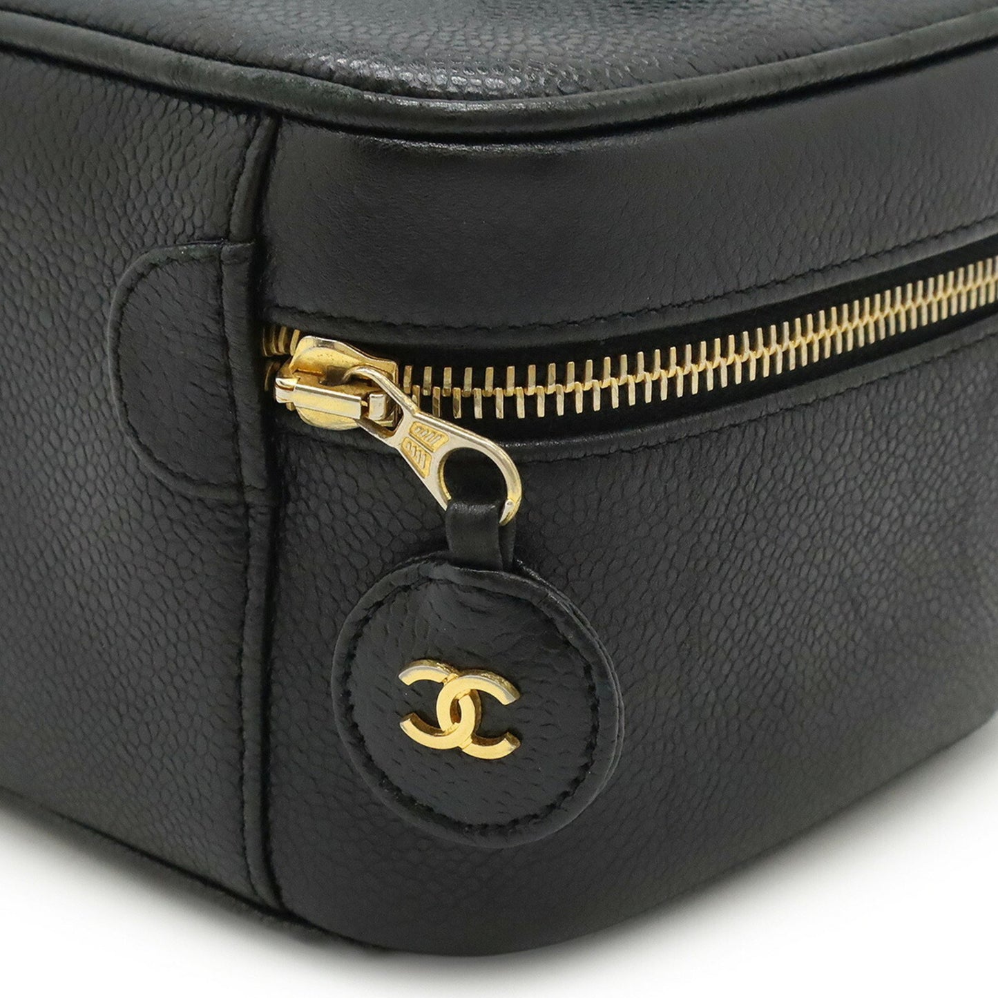 Chanel Vanity vertical, Black, Leather, handbag