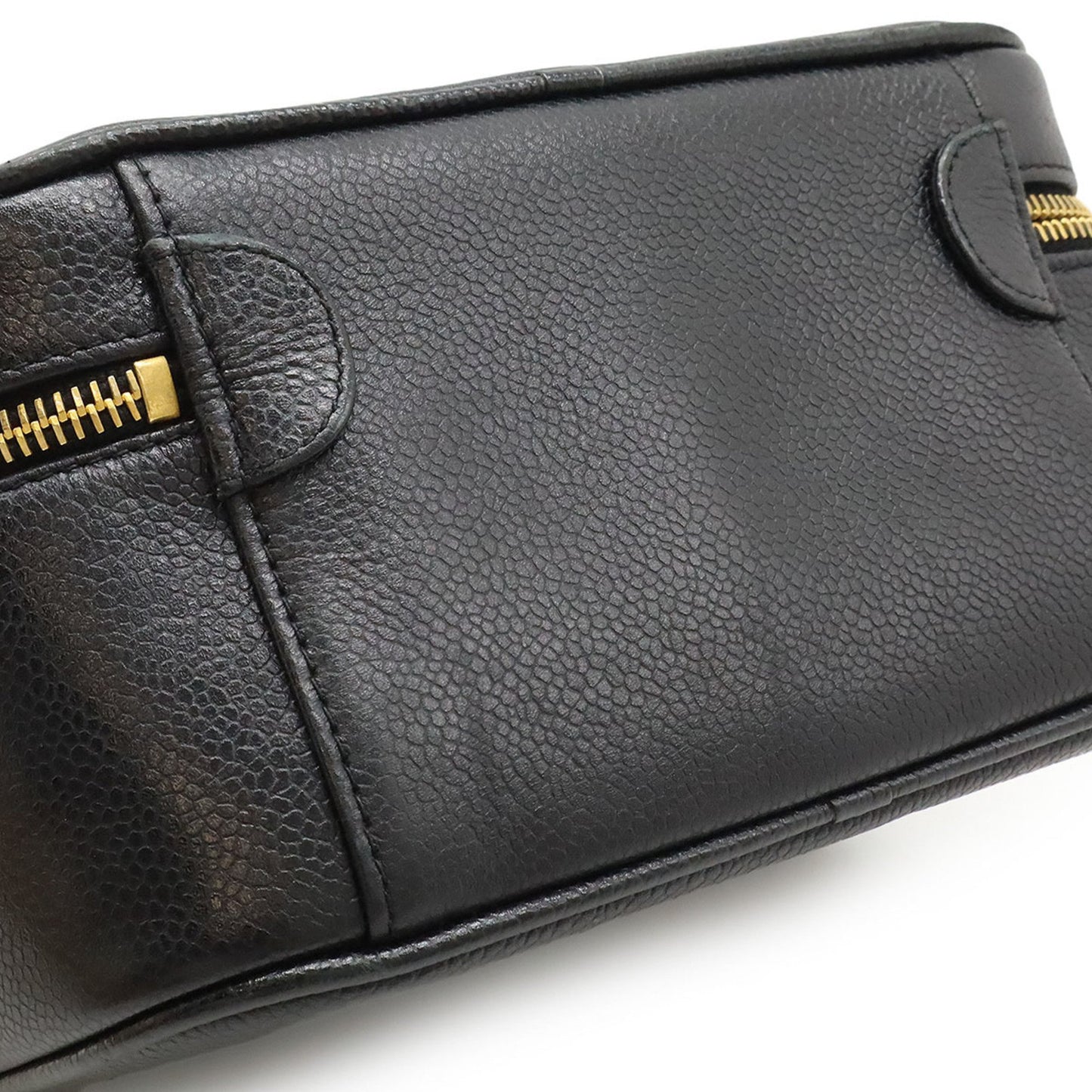 Chanel Vanity vertical, Black, Leather, handbag