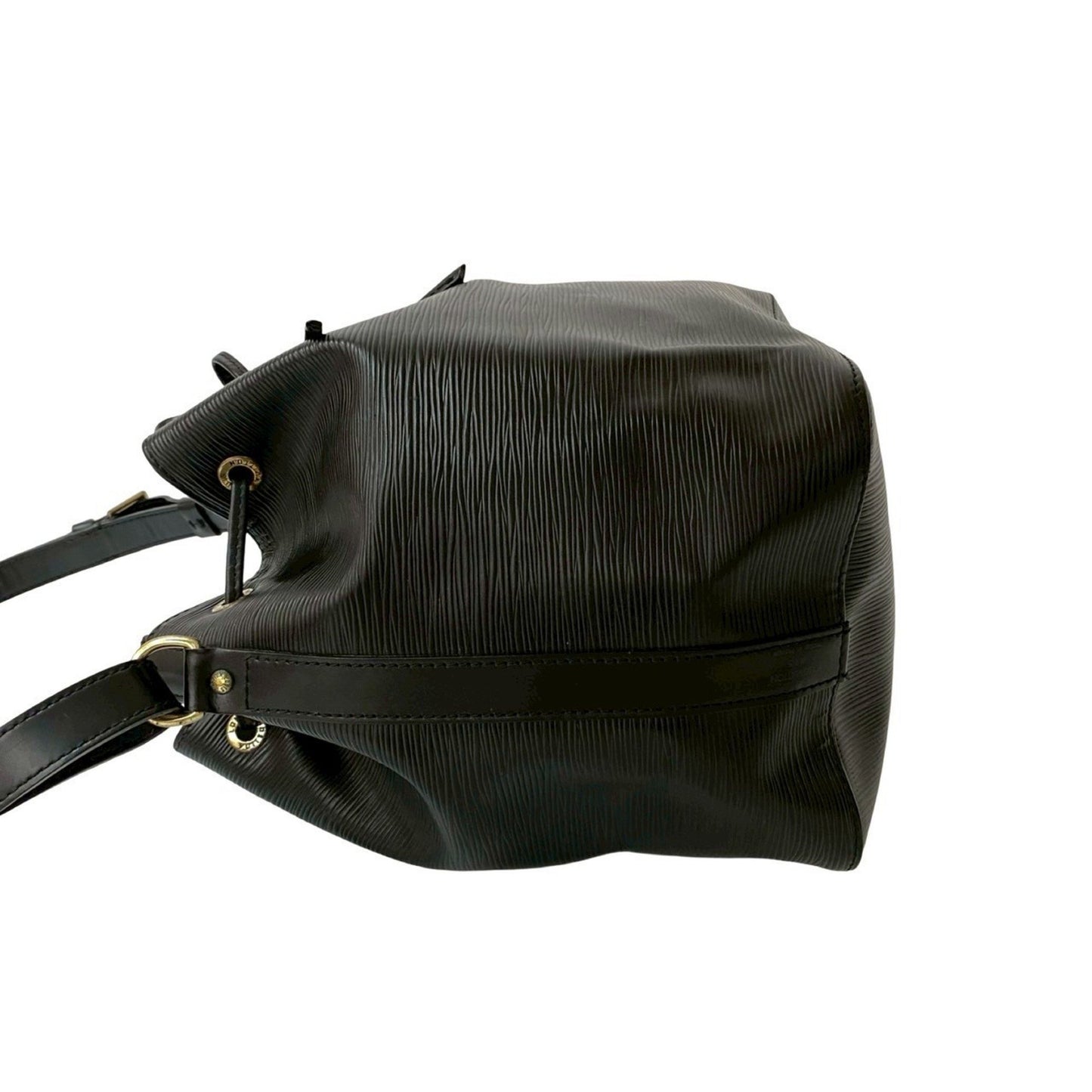 Louis Vuitton Petit Noé, Black, Leather, shoulder