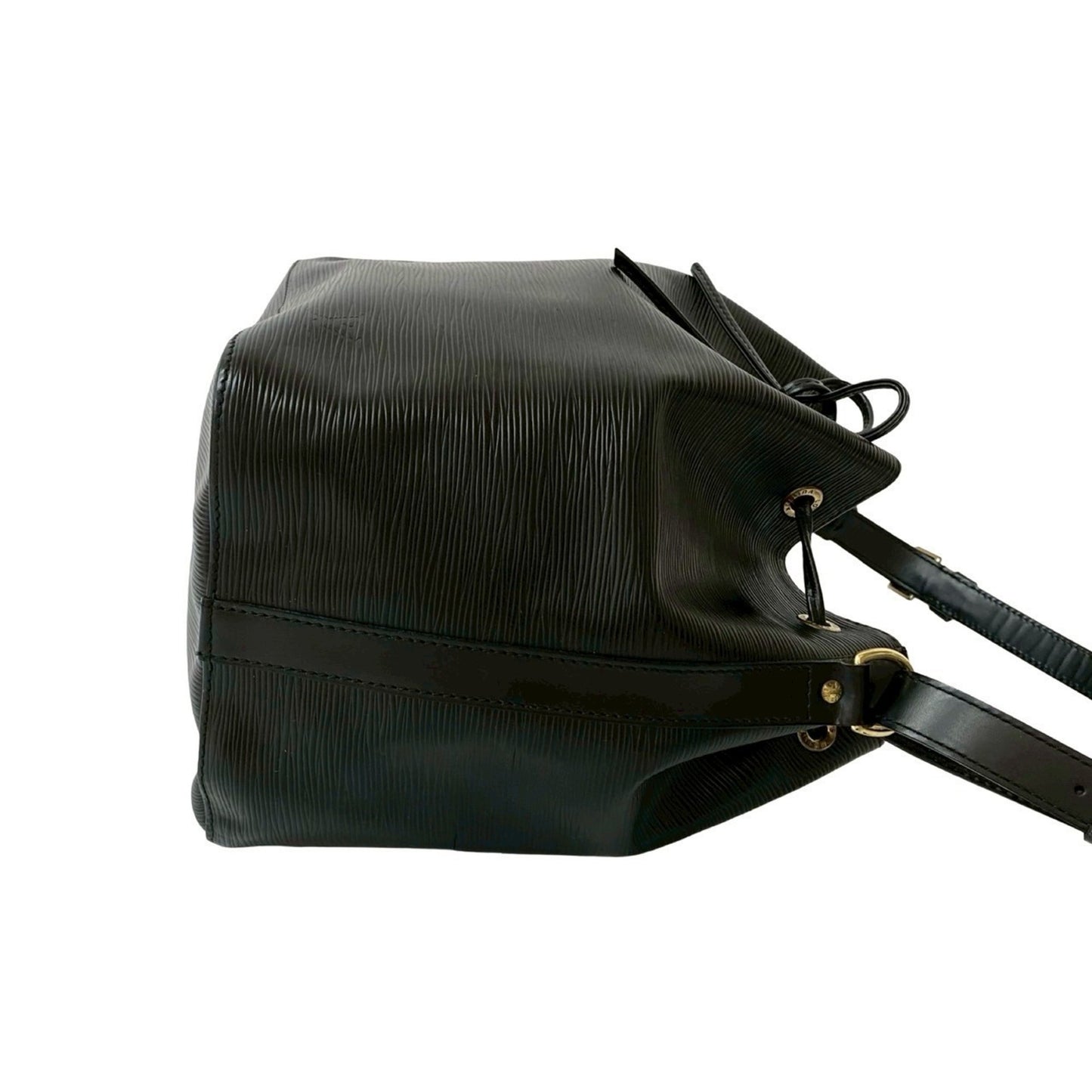 Louis Vuitton Petit Noé, Black, Leather, shoulder