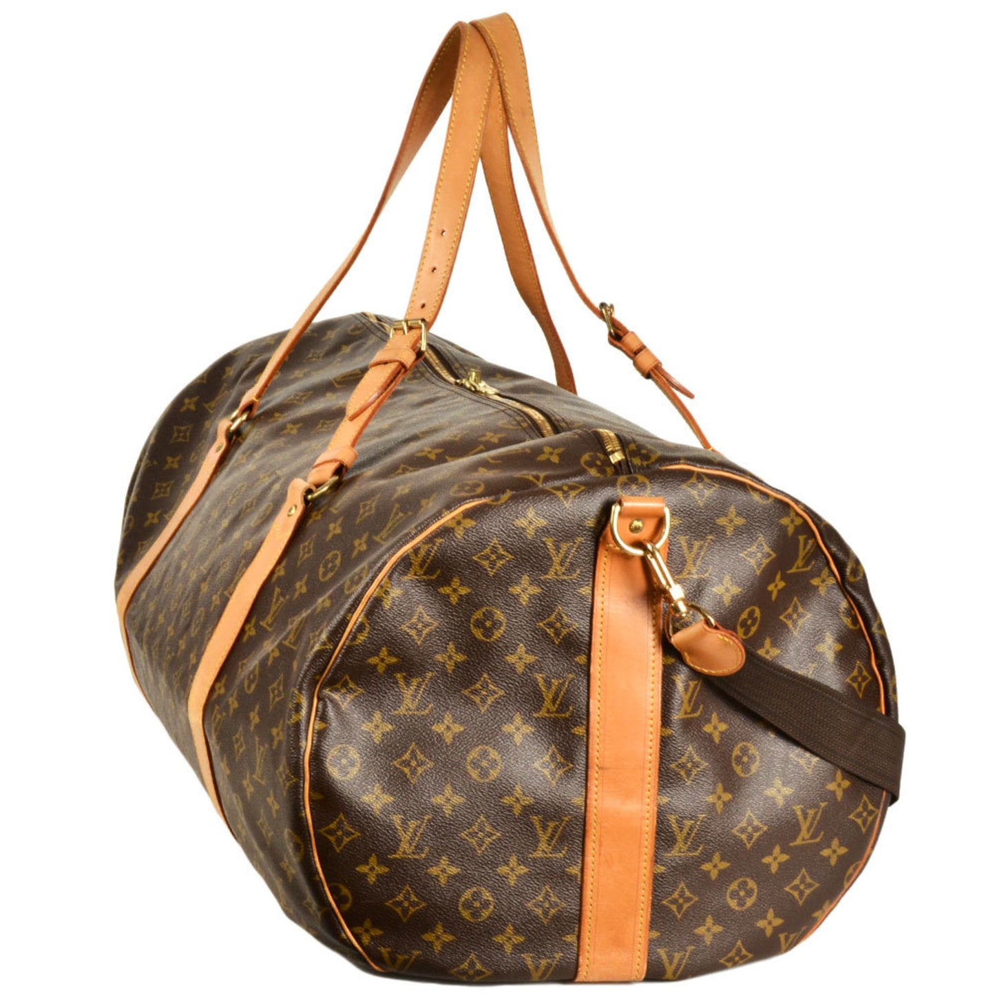 Louis Vuitton Polochon, Brown, Canvas, travel