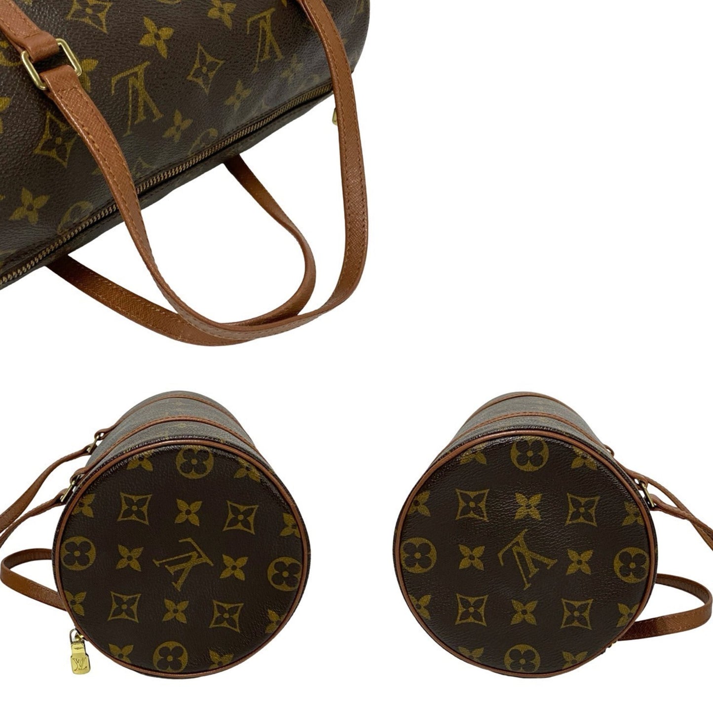 Louis Vuitton Papillon 26, Brown, Canvas, handbag