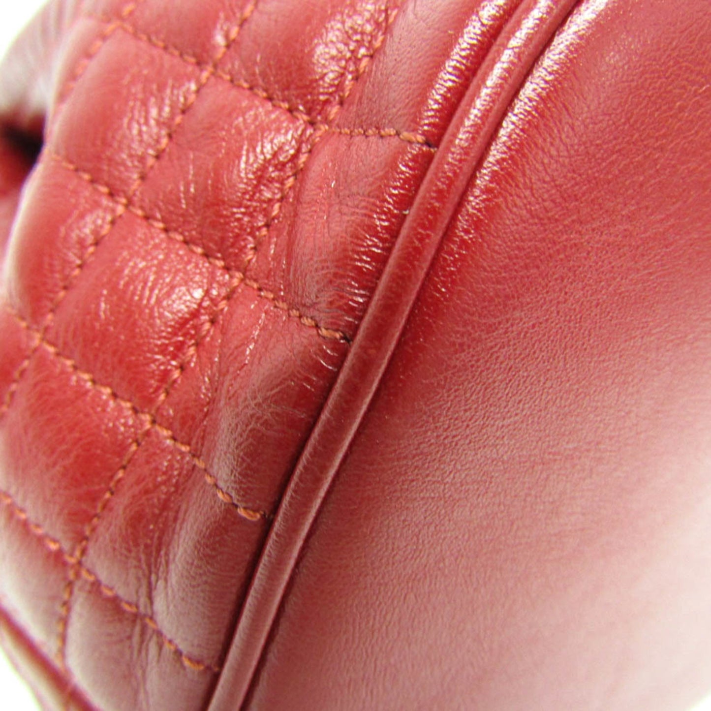 Céline C charm, Red, Leather, shoulder
