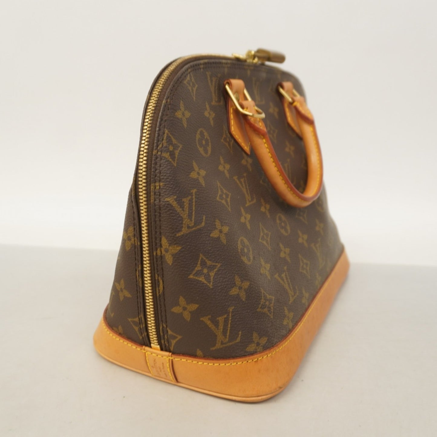 Louis Vuitton Alma, Brown, Canvas, handbag