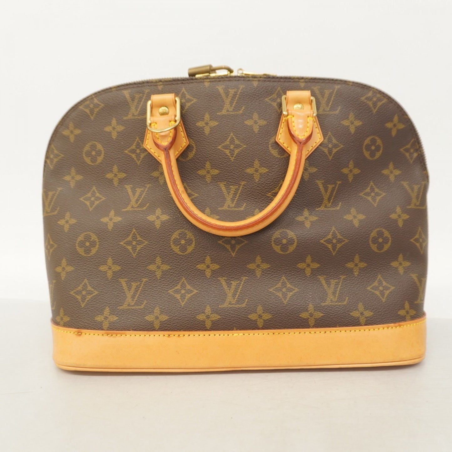 Louis Vuitton Alma, Brown, Canvas, handbag