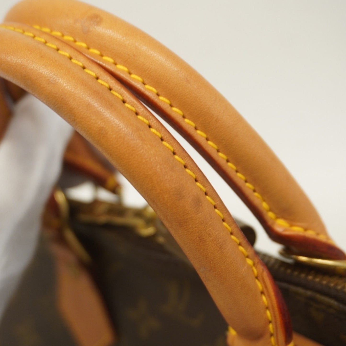 Louis Vuitton Alma, Brown, Canvas, handbag