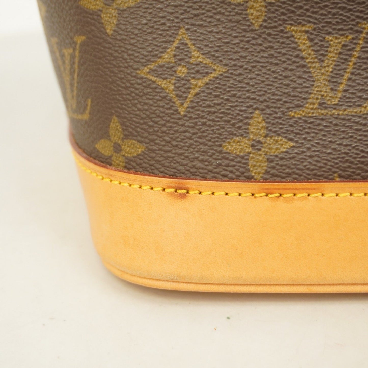 Louis Vuitton Alma, Brown, Canvas, handbag