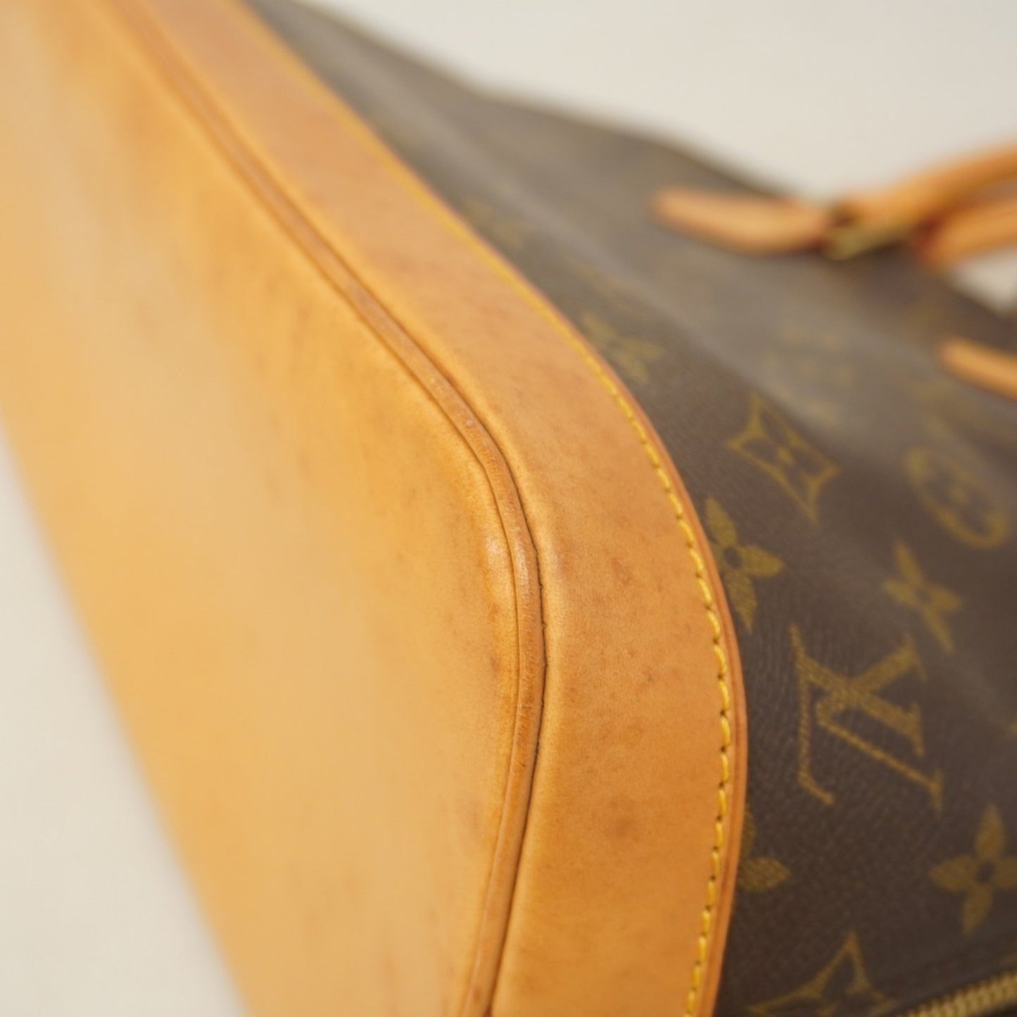 Louis Vuitton Alma, Brown, Canvas, handbag