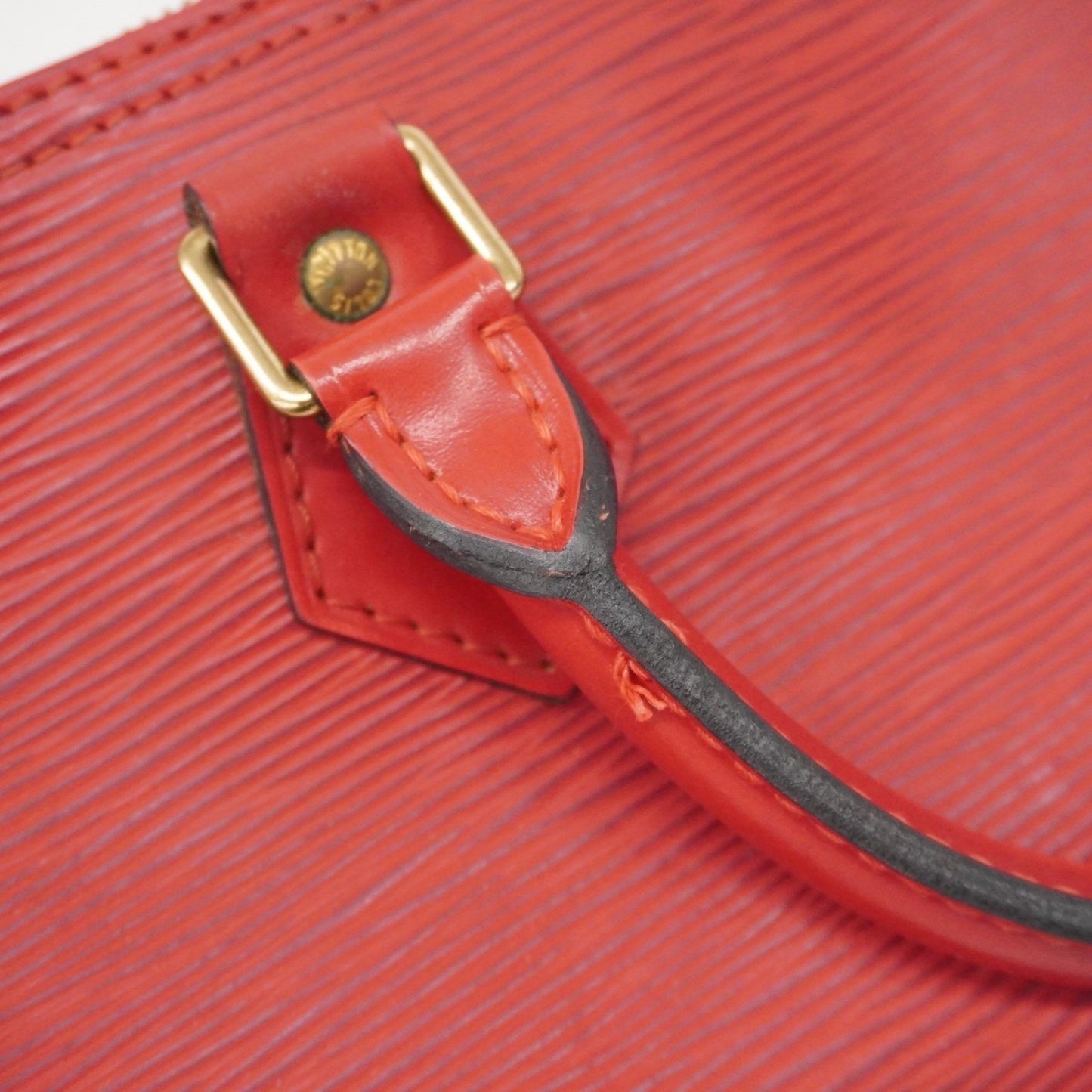 Louis Vuitton Speedy 30, Red, Leather, handbag