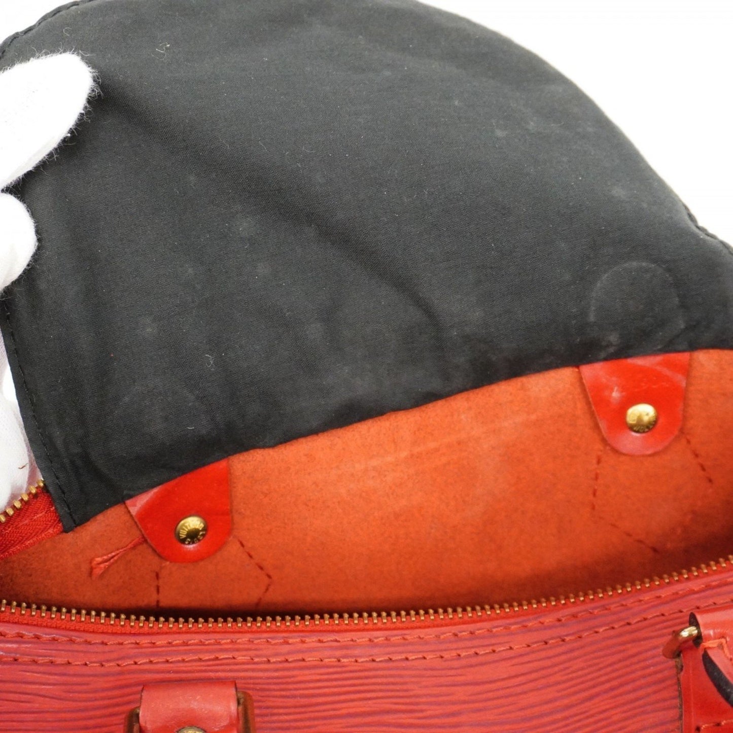 Louis Vuitton Speedy 30, Red, Leather, handbag