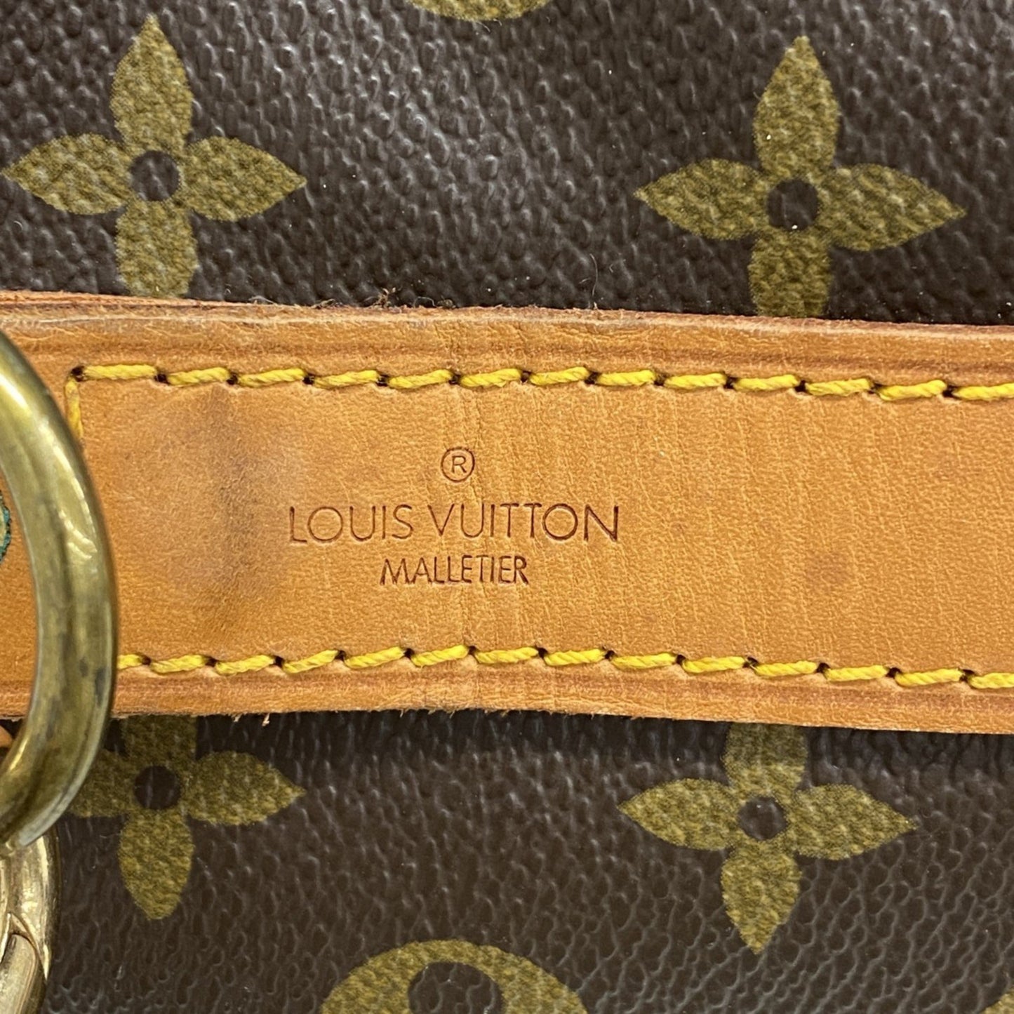 Louis Vuitton Keepall Bandouliere 55, Brown, Canvas, travel