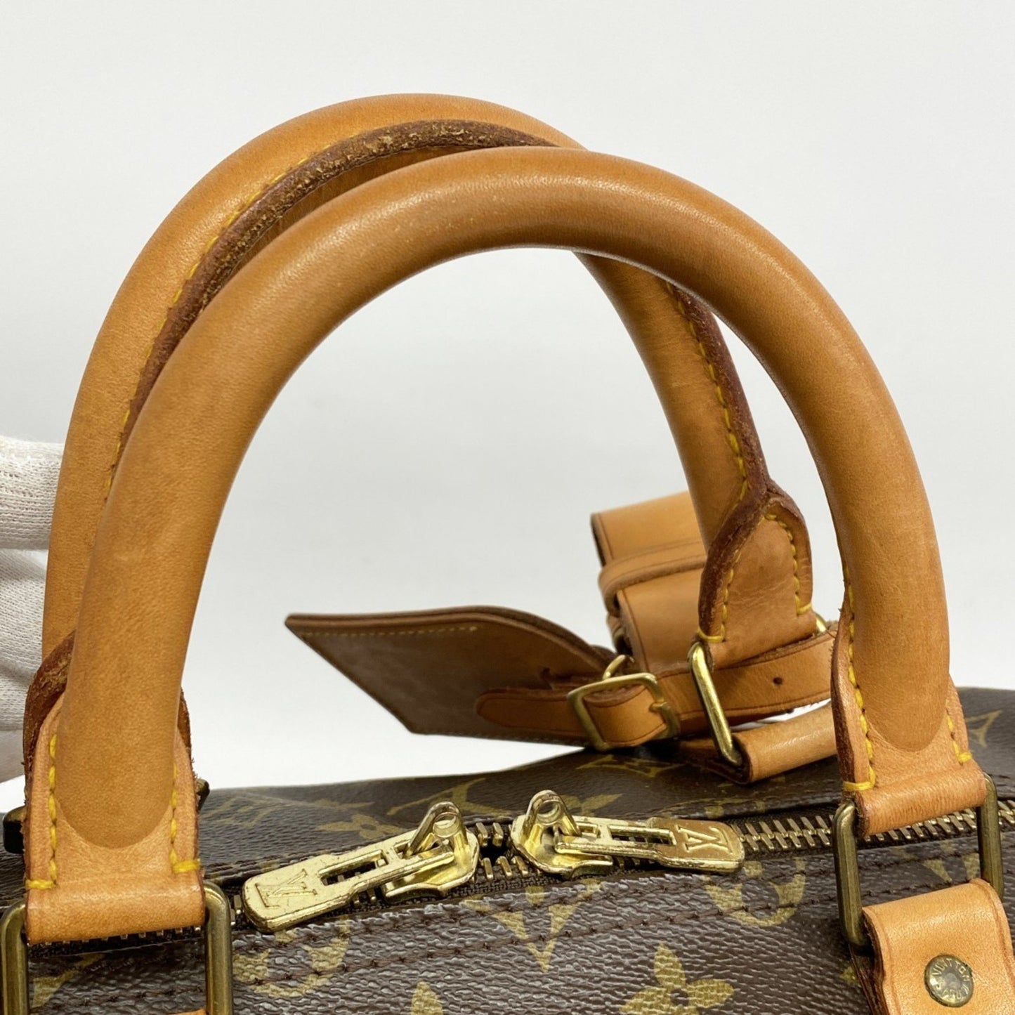 Louis Vuitton Keepall Bandouliere 55, Brown, Canvas, travel