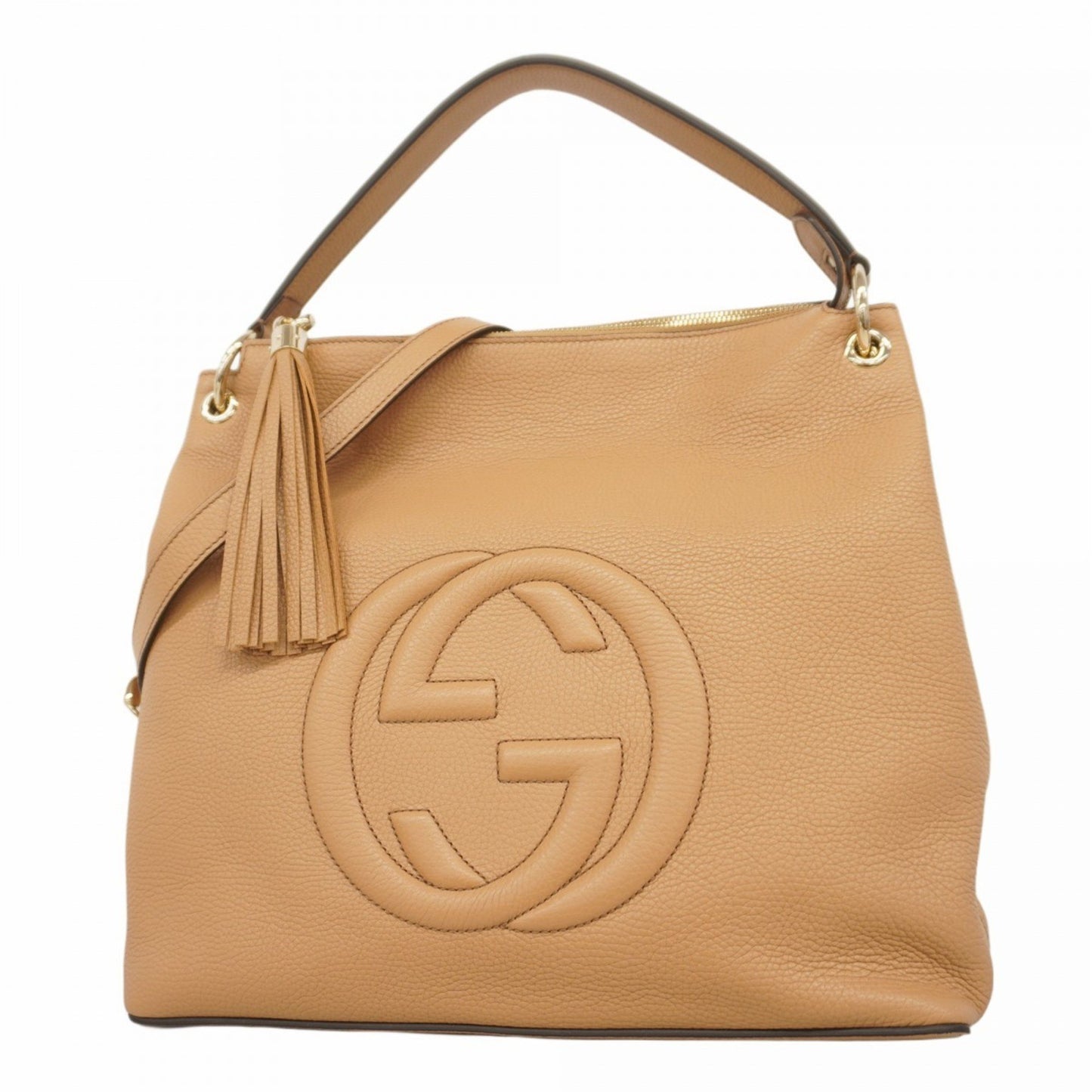Gucci Soho, Camel, Leather, handbag