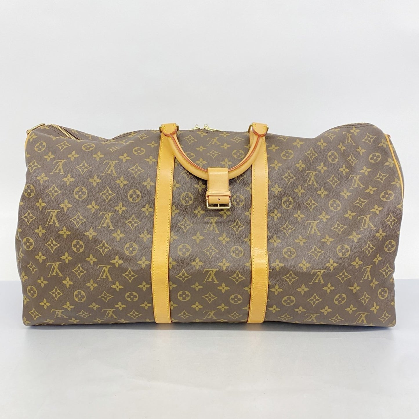 Louis Vuitton Keepall Bandoulière 60, Brown, Canvas, travel